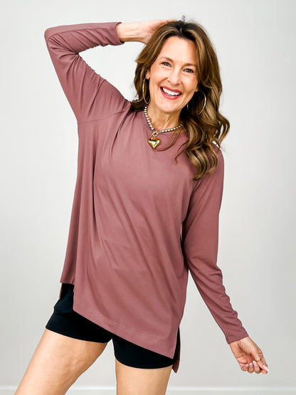 Easy Edge High Low Long Sleeve Top