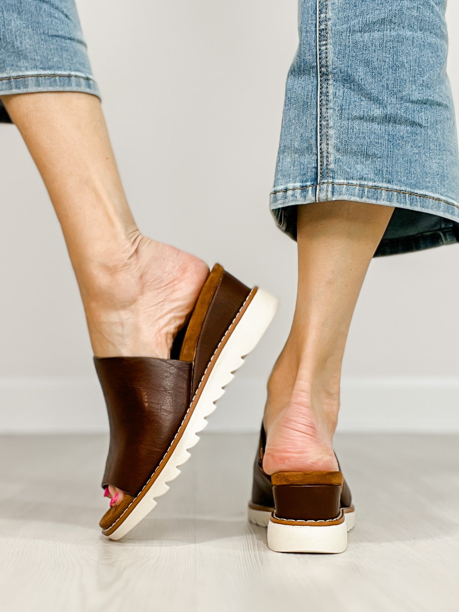 Pierre Dumas Expand-1 Sandals in Whiskey