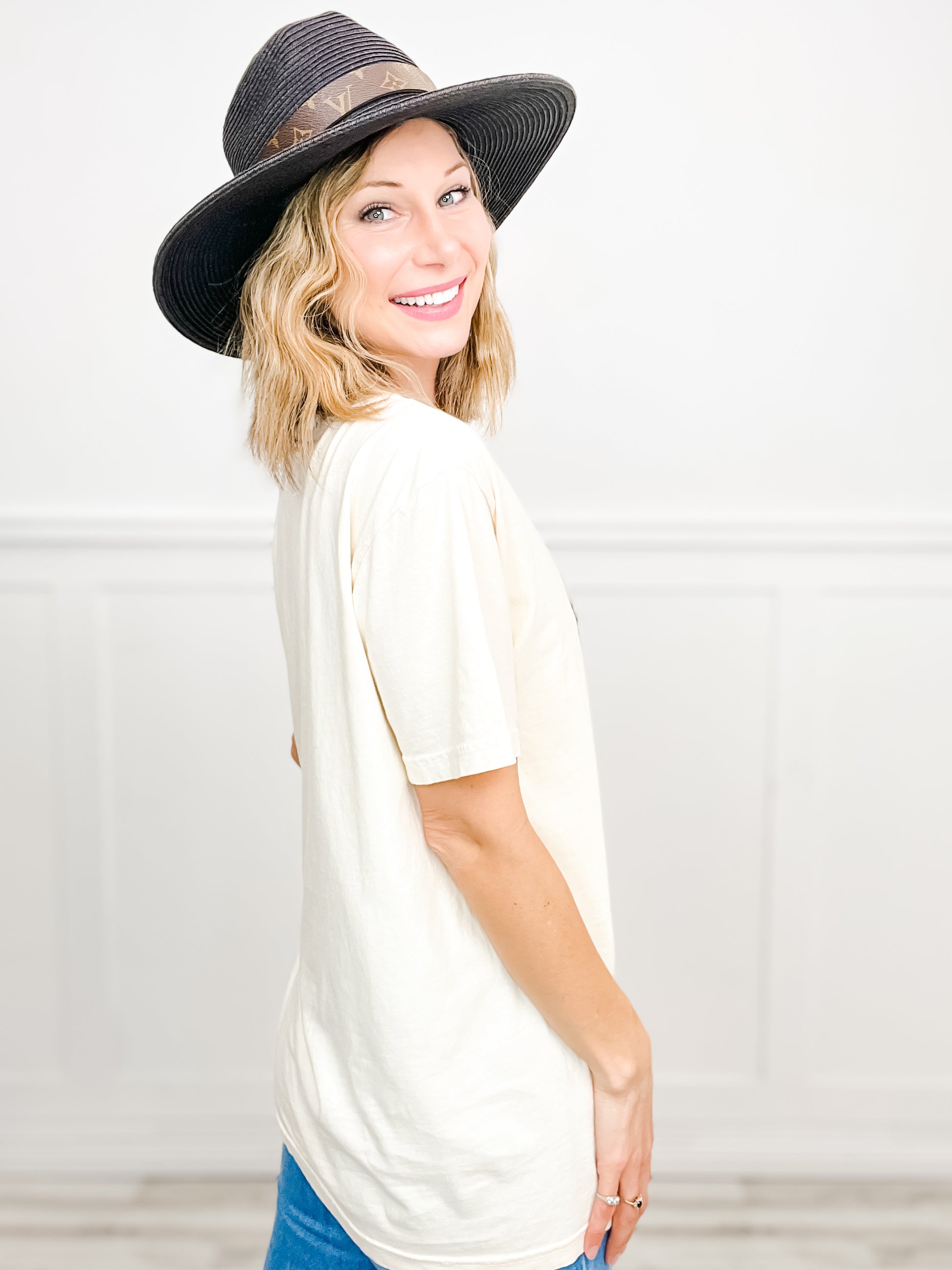 Cowboy Boots Gold Foil Graphic Tee