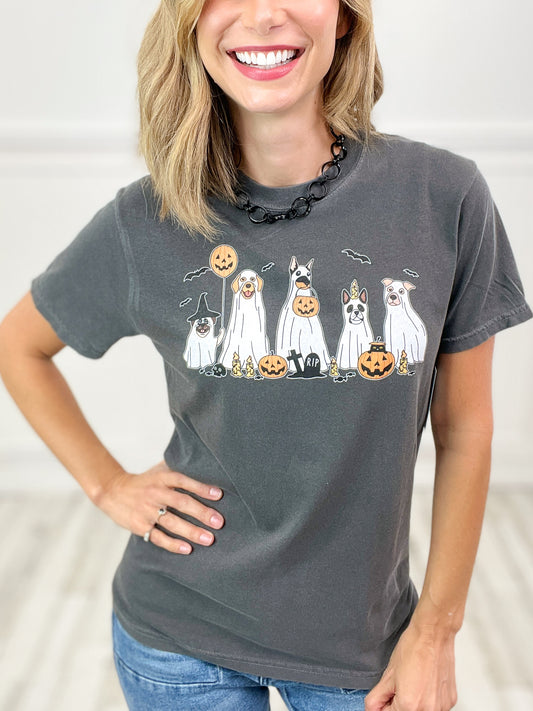 Dogs Trick or Treating Graphic Tee