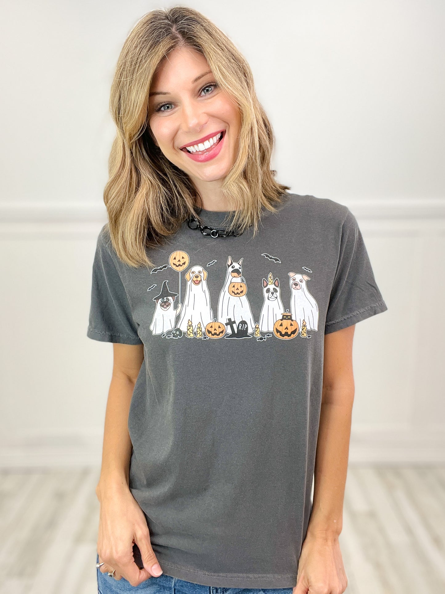 Dogs Trick or Treating Graphic Tee