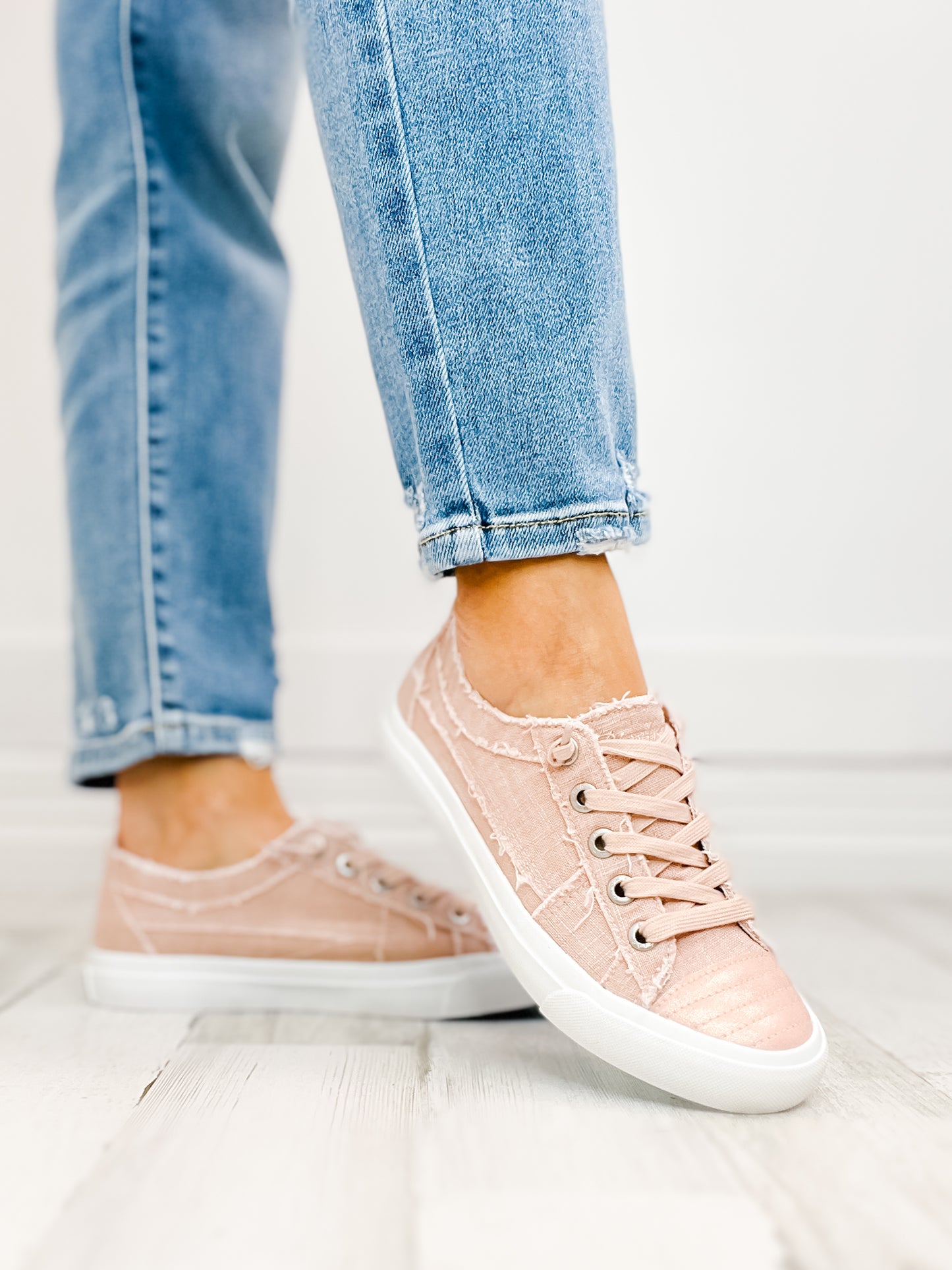 Blowfish Play Shine Slip-On Tennis Shoes in Rose Dust