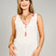 Relaxed Fit Sleeveless V-Neck Top with Contrast Trim - GRP A