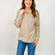 Four Buttons Henley Neckline Basic Sweater - GRP A