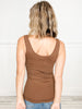 Reversible V or U Neckline Seamless LONG Tank Compression in Nude