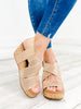 Corky's Guilty Wedge Sandal in Gold