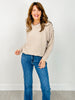 Exposed Seam Round Neck Sweater - GRP A