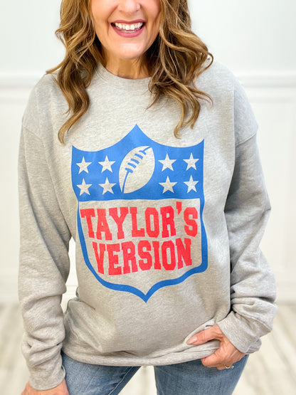 Football Taylor's Version Graphic Sweatshirt
