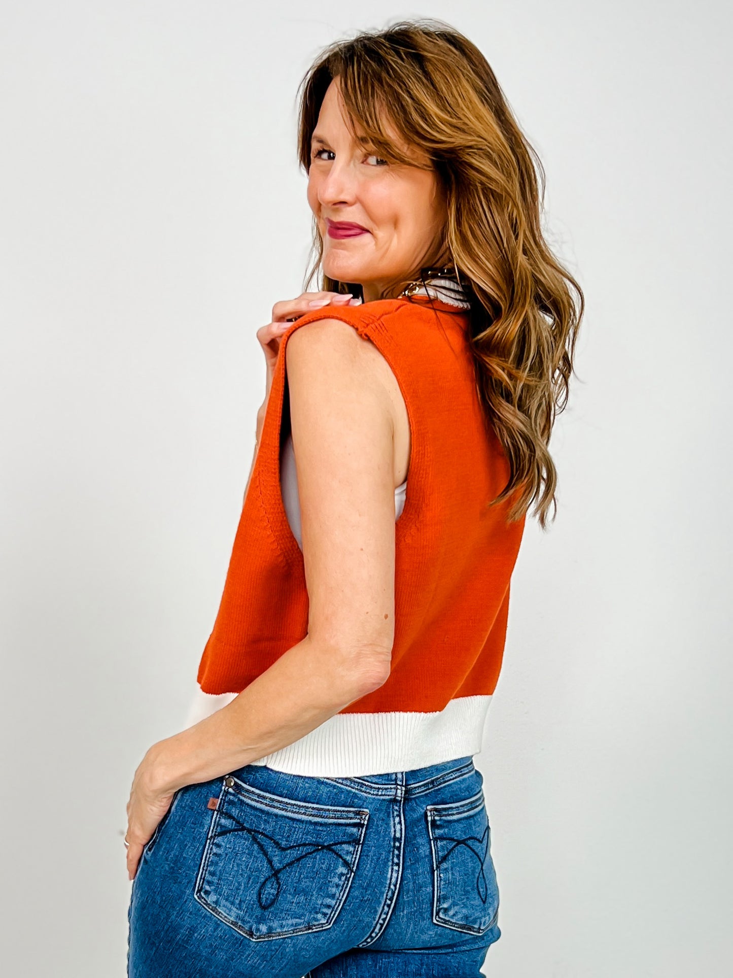 Queen of Sparkles Licensed University of Texas Pennant Sweater