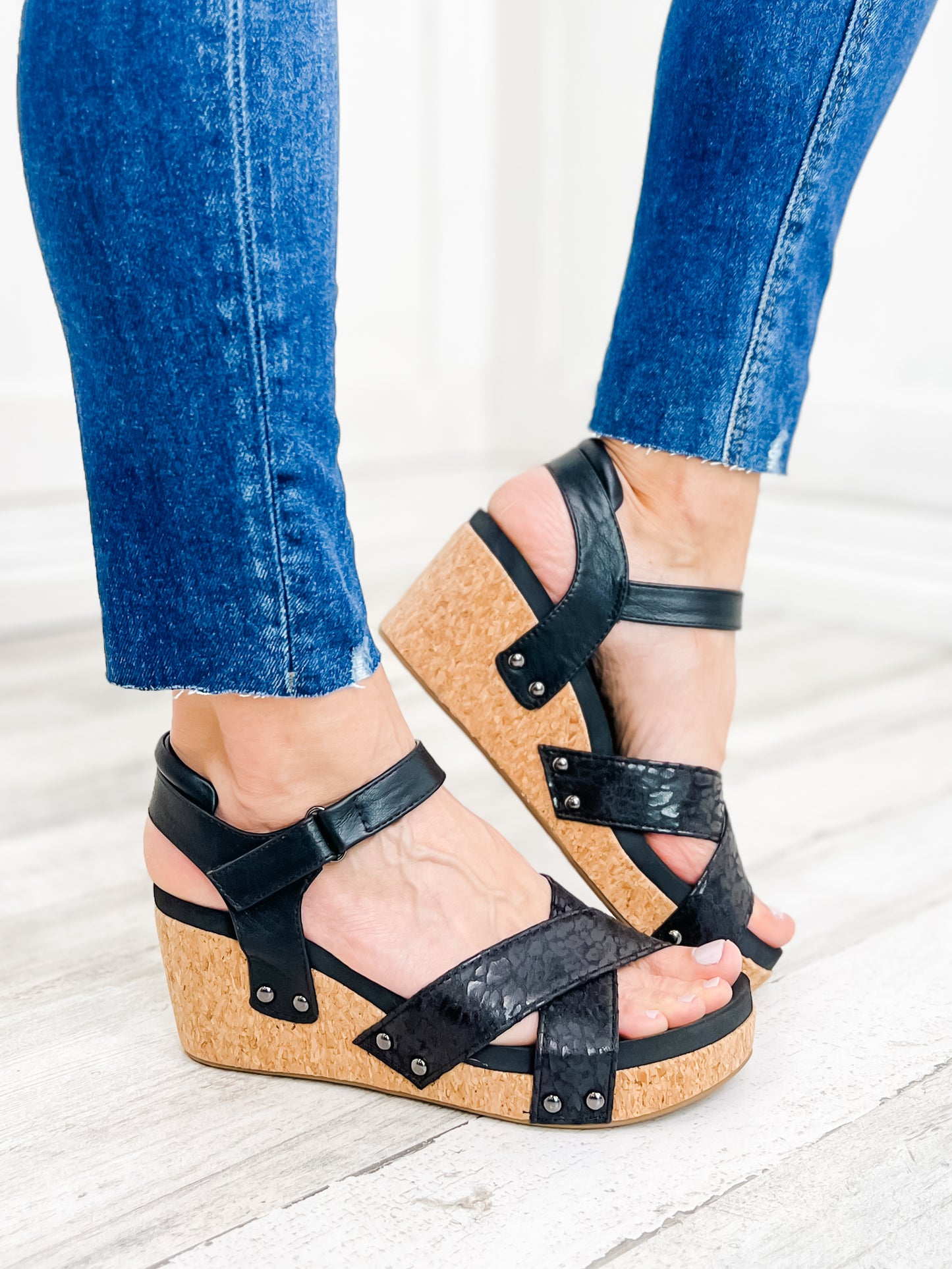 Corky's Kindle Wedge Sandal in Leopard