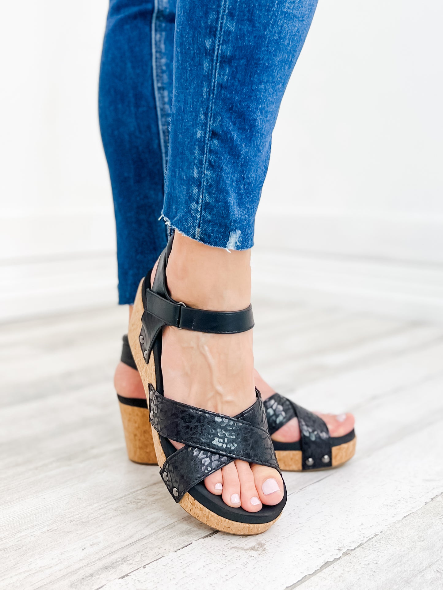 Corky's Kindle Wedge Sandal in Leopard