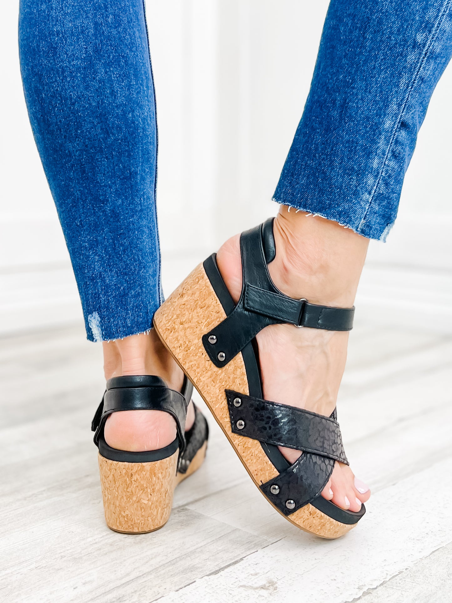 Corky's Kindle Wedge Sandal in Leopard