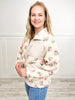 Oversized Printed Fleece Jacket