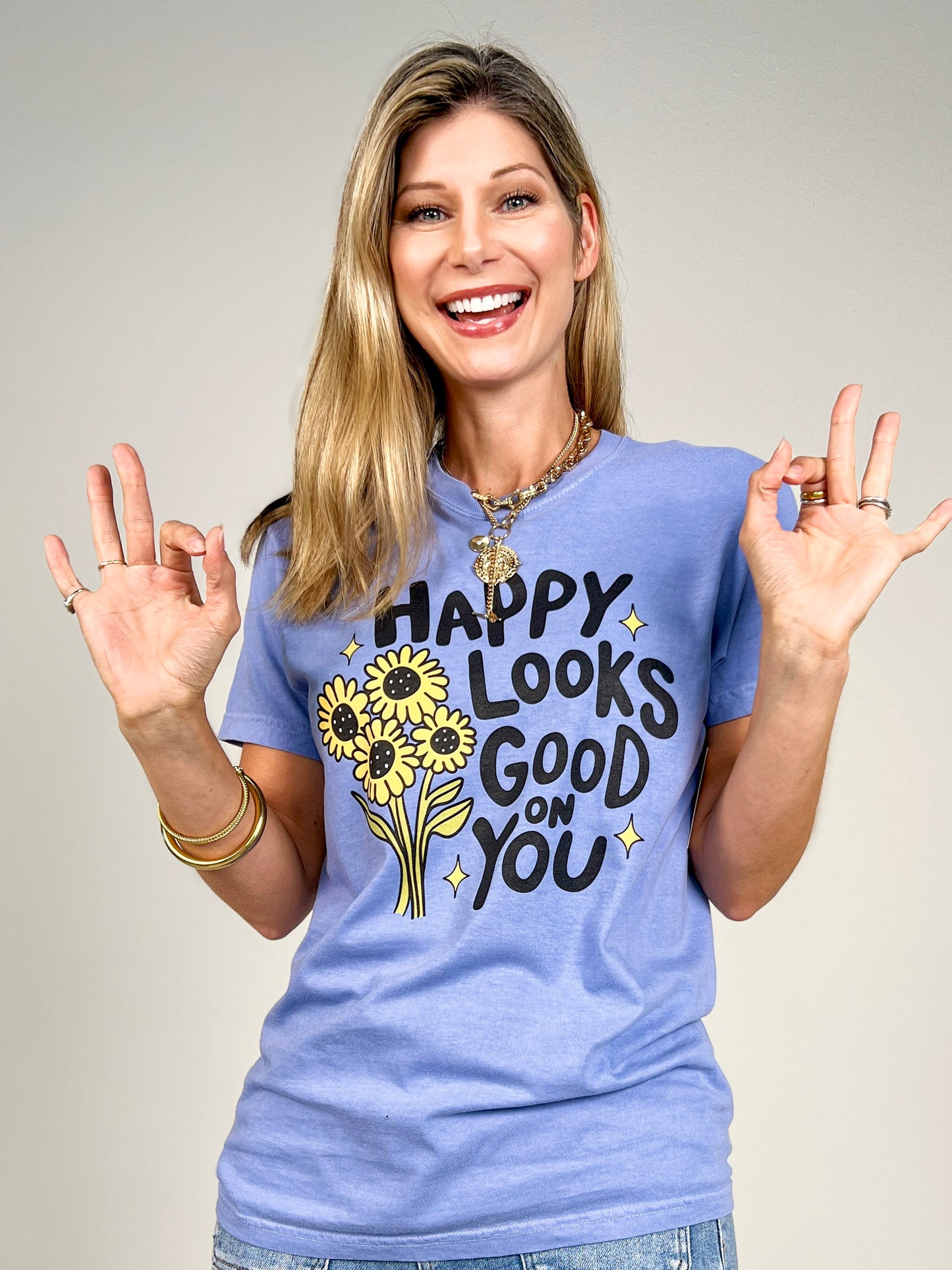 Happy Looks Good On You Graphic Tee