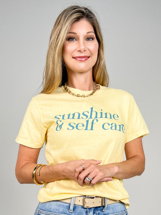 Sunshine And Self Care Graphic Tee