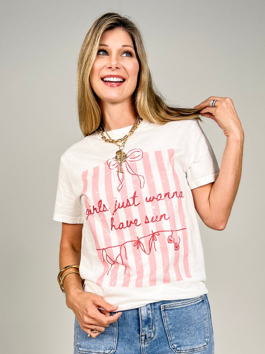 Girls Just Wanna Have Sun Graphic Tee