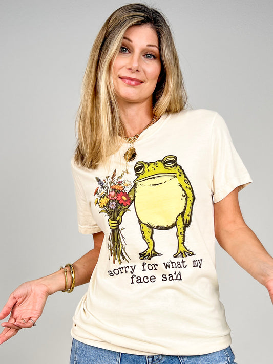 Sorry For What My Face Said Graphic Tee