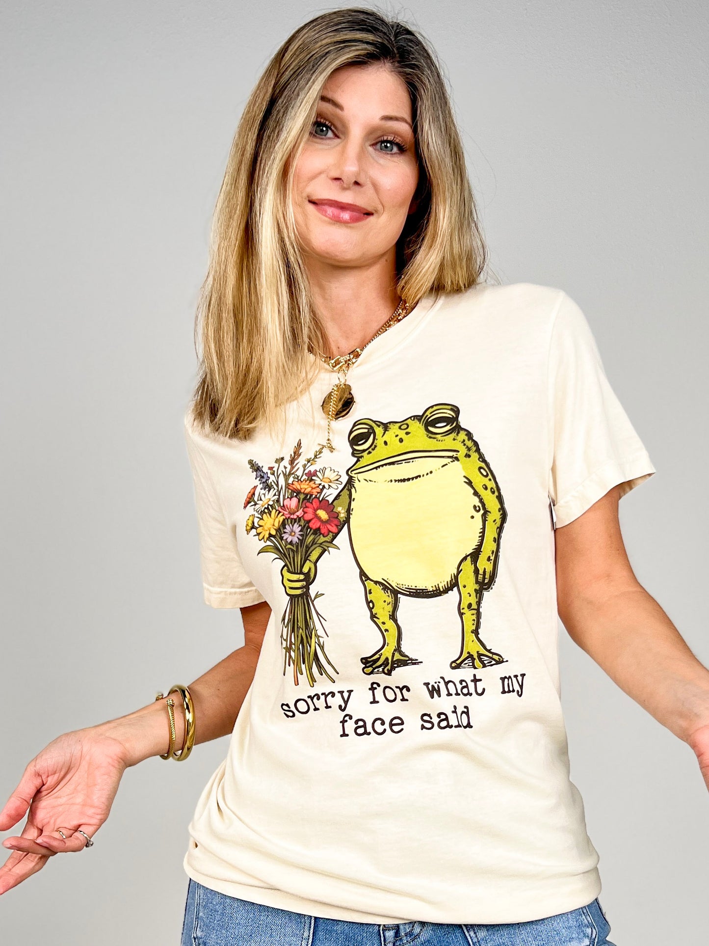 Sorry For What My Face Said Graphic Tee