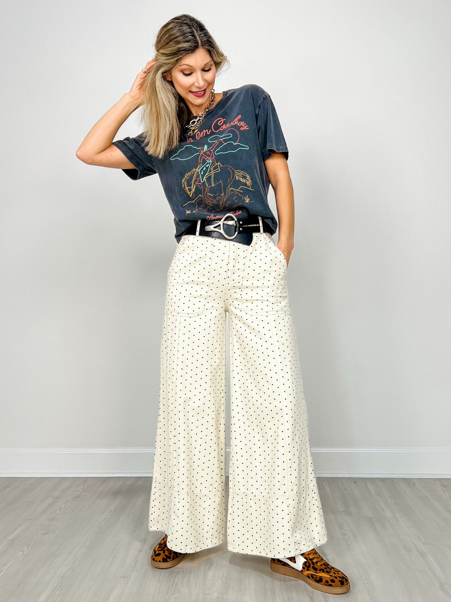 Short Sleeve Puff Ride Em Cowboy Tee