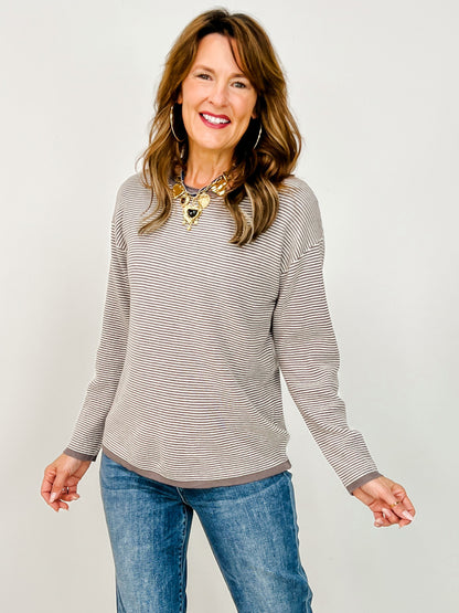 The On Repeat Striped Knit Top