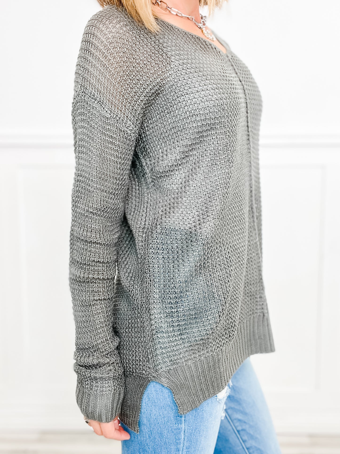 Cozy Allure Waffle Sweater