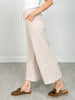 Modal Scuba Cropped Wide Pant in Mocha Cream