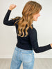 Collared Button Front Long Sleeve Sweater Top