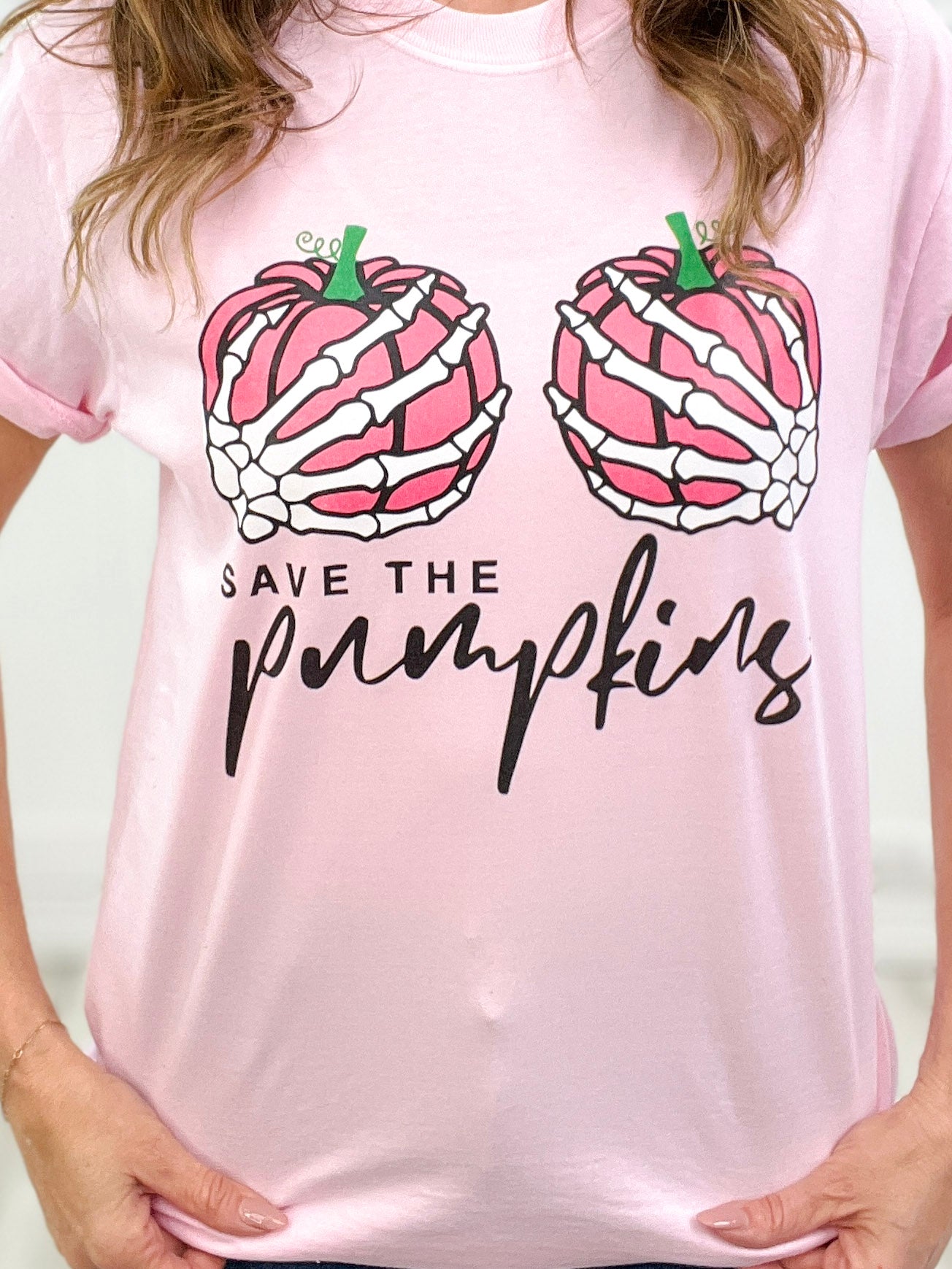 Save The Pumpkins Graphic Top