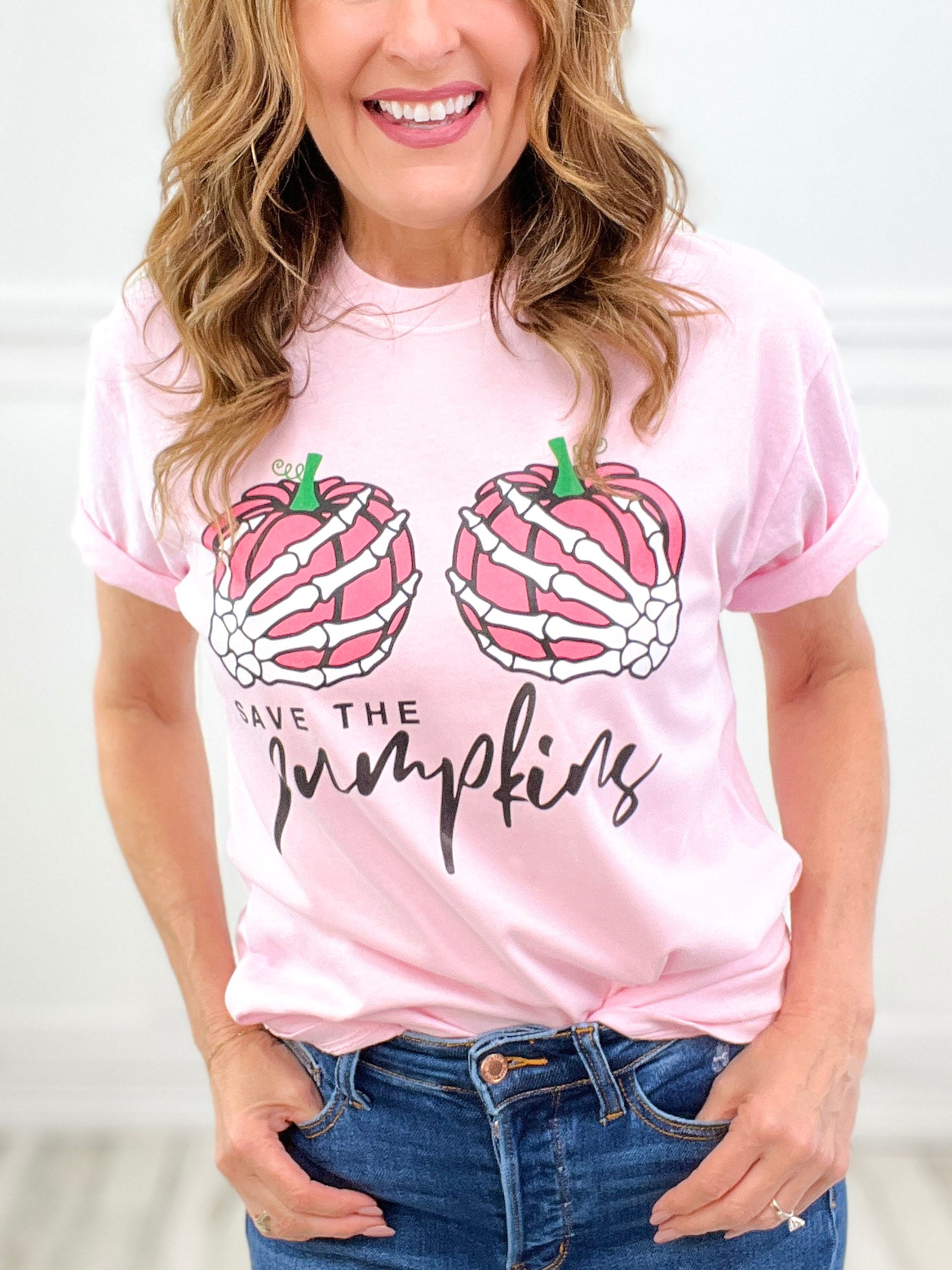 Save The Pumpkins Graphic Top