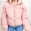 High Neck Zip Up Long Sleeve Puffer Jacket