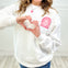 In October We Wear Pink Graphic Sweatshirt Top
