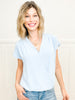 Chic Short Sleeve Comfort Wrap Top