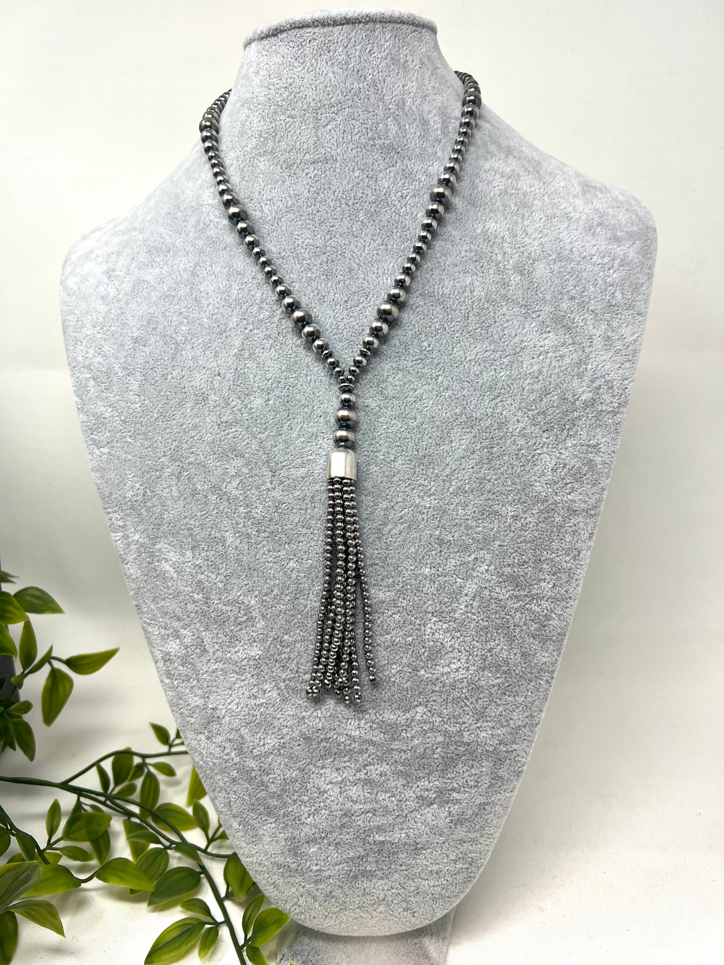 Navajo Pearl Tassel Necklace