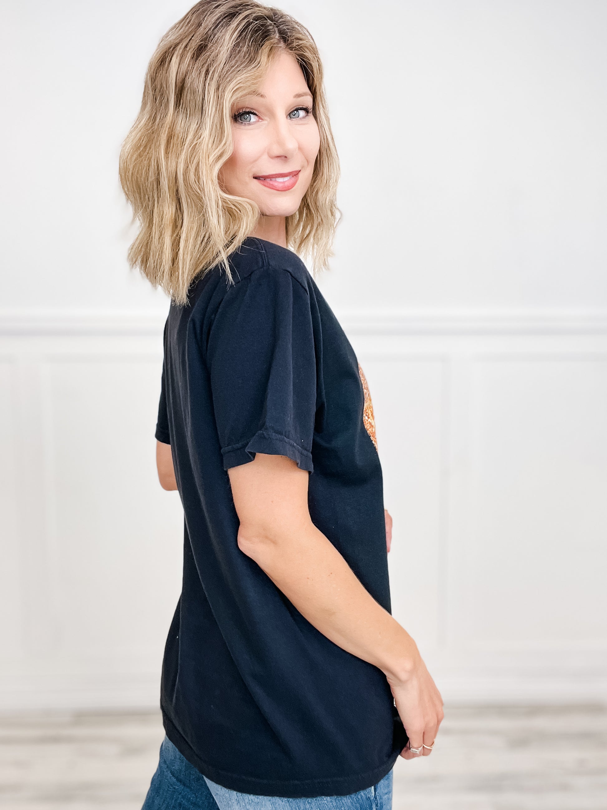 Thankful, Grateful or Blessed Gold Foil Graphic Tees