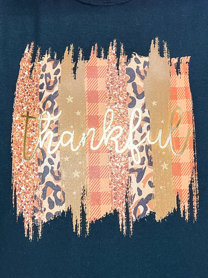 Thankful, Grateful or Blessed Gold Foil Graphic Tees