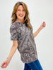 Bandana Print Short Sleeve Top