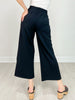Modal Scuba Cropped Wide Pant in Black
