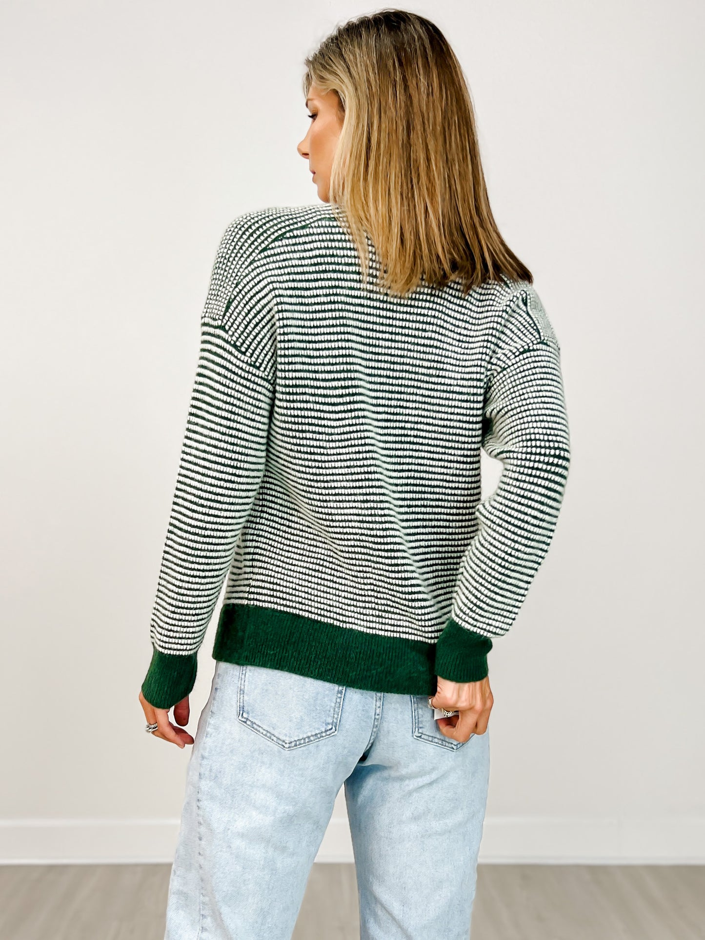 The Frieda Striped Knit Sweater
