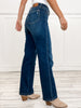 Judy Blue VIOLET Hi-Rise Tummy Control Classic Straight Denim Jeans