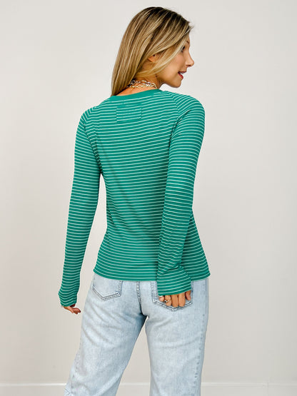 The Miller Striped Long Sleeve Top