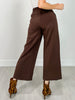 Modal Scuba Cropped Wide Pant in Espresso
