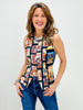Wild West Western Print Woven Vest