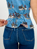 Denim Western Print Woven Vest