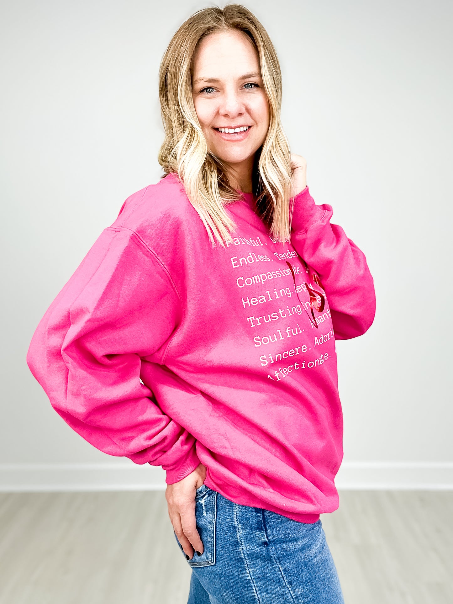 Love is... Red Foil Sweatshirt