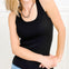 Sculpted Elegance Sleeveless Ribbed Sweater Top