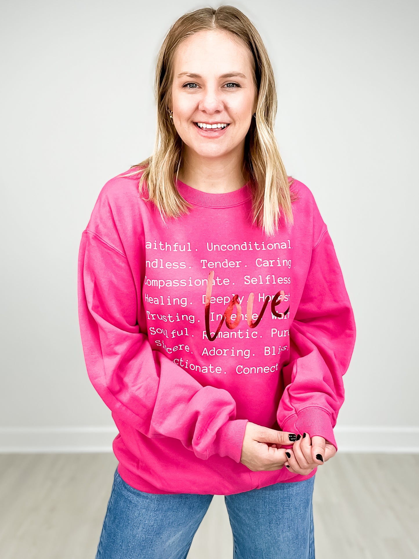 Love is... Red Foil Sweatshirt