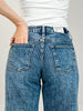 Hint of Blu Relaxed Straight Cuffed Jeans-Canyon Denim