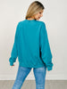 The Eleanor Mineral Wash Fleece Sweatshirt - Jewel Tones