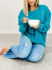 The Eleanor Mineral Wash Fleece Sweatshirt - Jewel Tones
