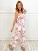 Standing Up Print Work Jumpsuit